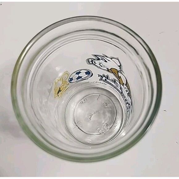 Vintage Tom and Jerry Welch's Jelly Jam Jar Soccer Glass 1991 Drinking Glass 4" - Picture 4 of 12
